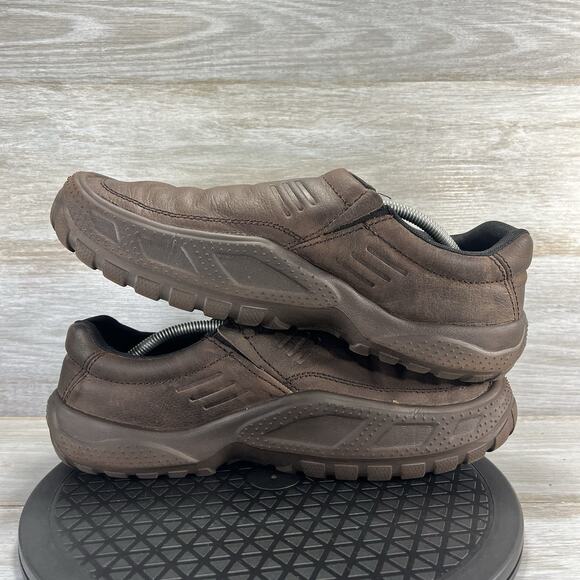 Crocs Men's Yukon Vista II Brown Leather Clogs Size 12 - Picture 7 of 8